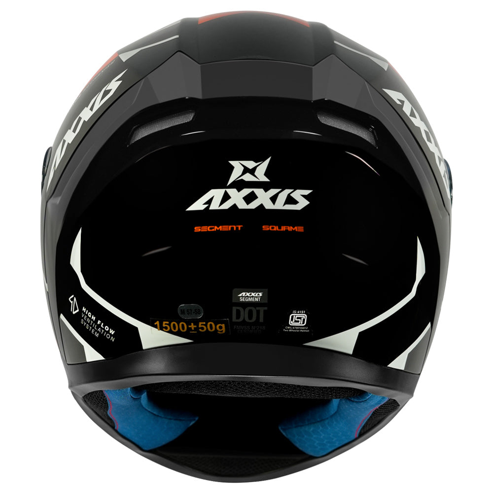 Axxis Segment Squame Helmet orange back