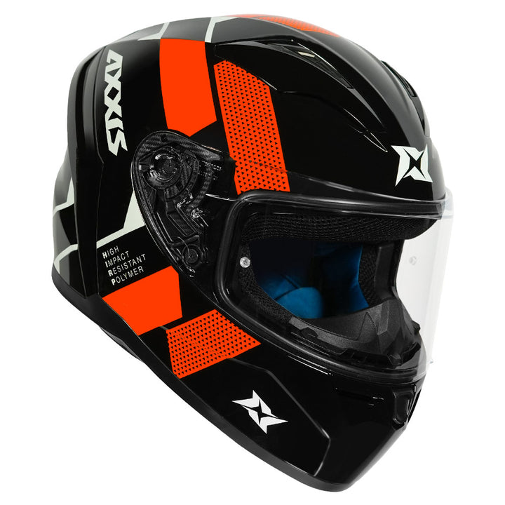 Axxis Segment Squame Helmet orange frontside