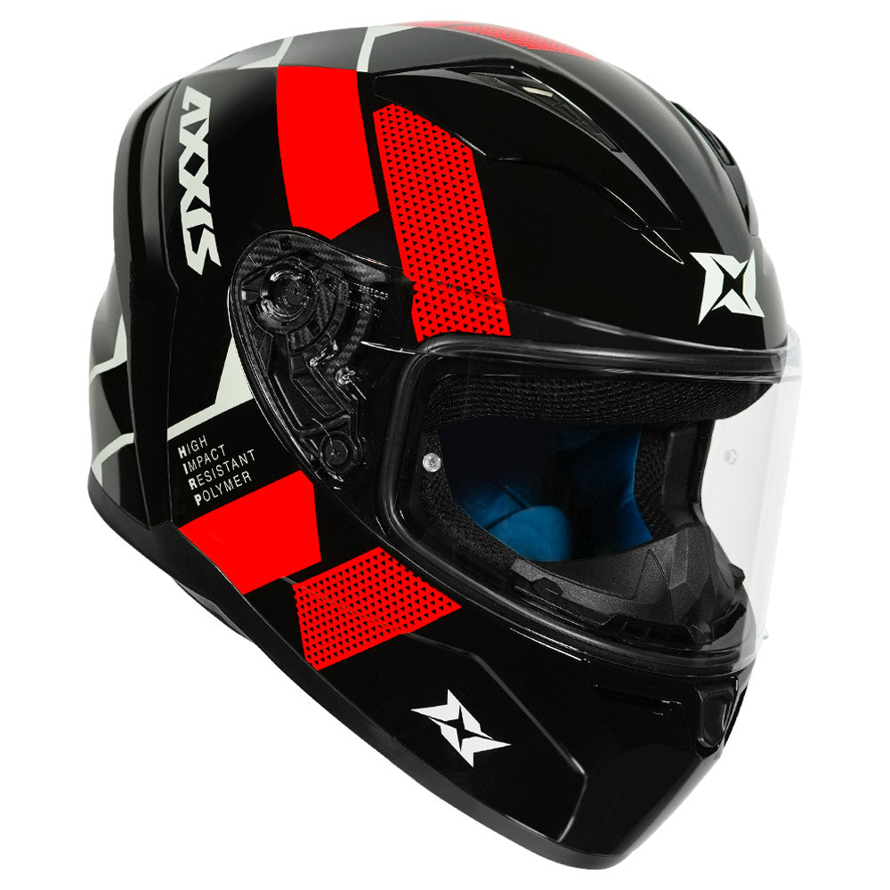 Axxis Segment Squame Helmet red front side