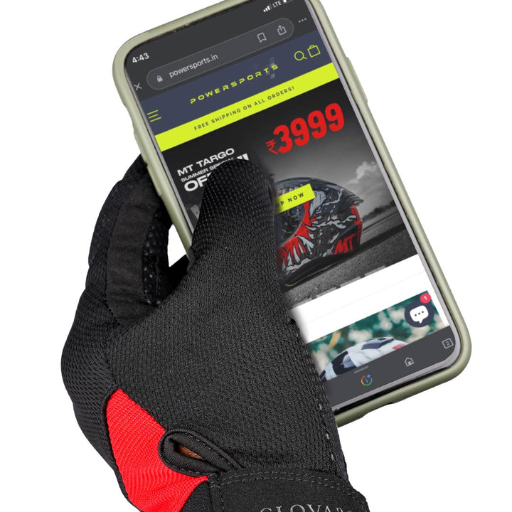 Glovaro G1 Riding Gloves touch tip