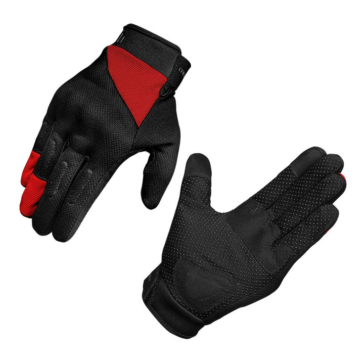 Glovaro G1 Riding Gloves red front and back