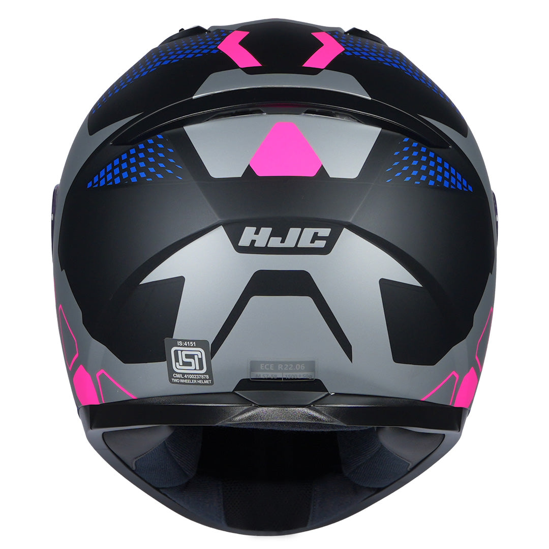 HJC C10 Aspa Helmet pink back