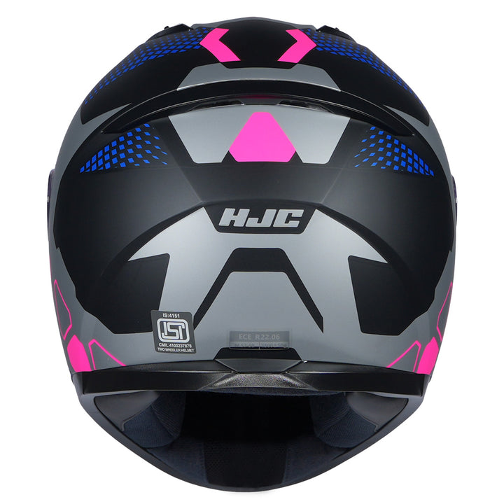 HJC C10 Aspa Helmet pink back