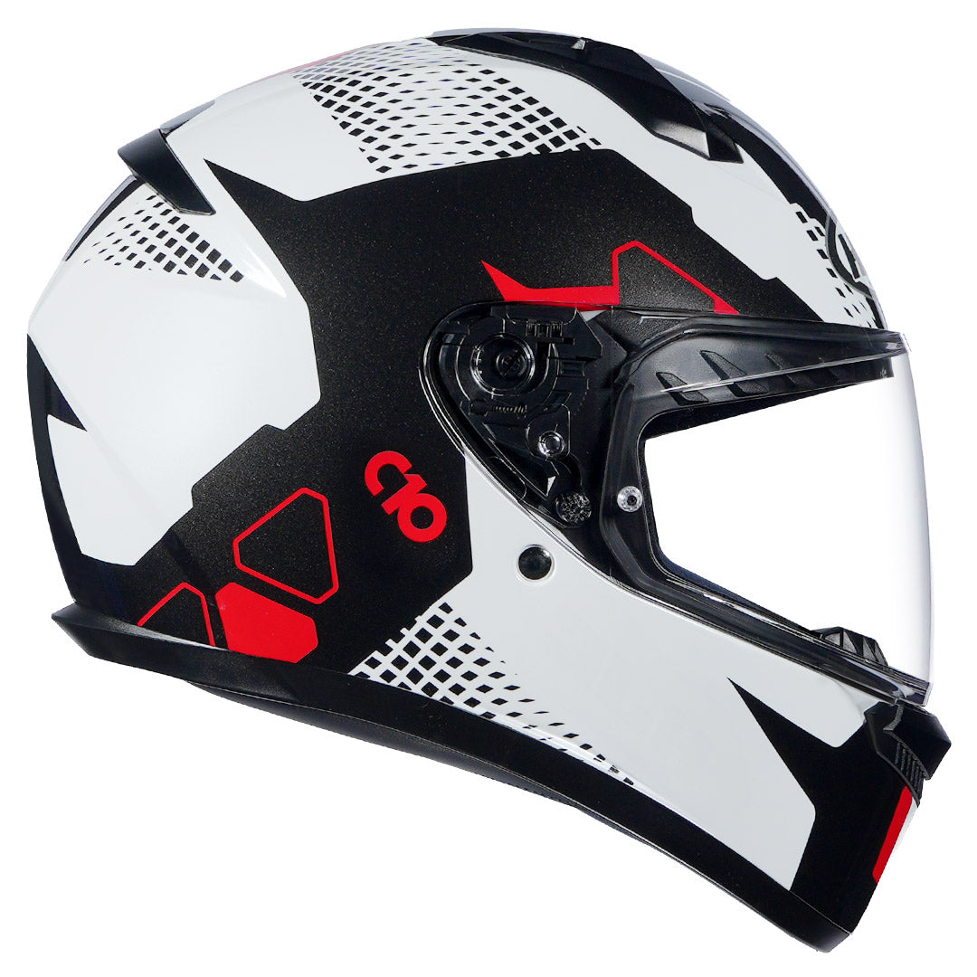 HJC C10 Aspa Helmet red side