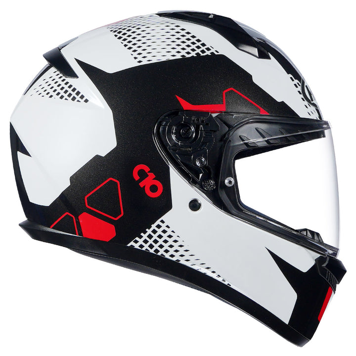HJC C10 Aspa Helmet red side