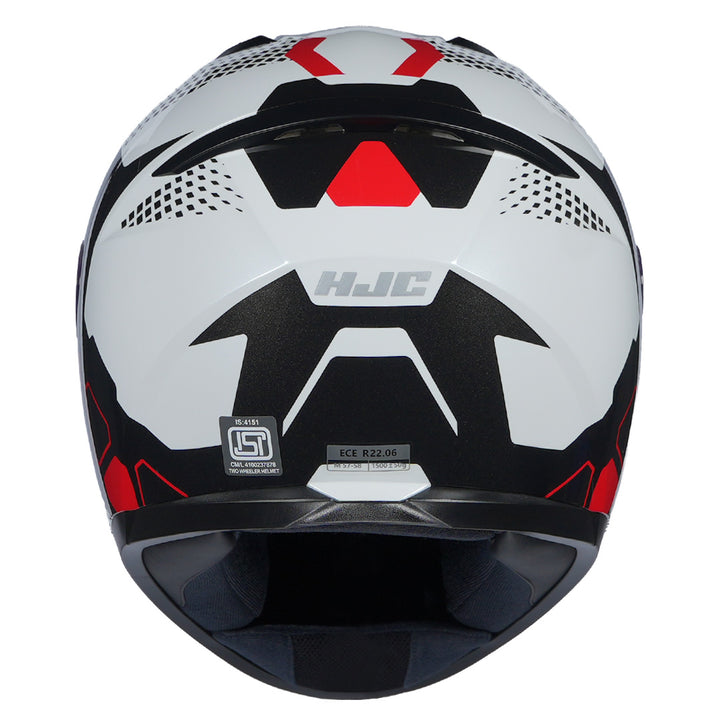 HJC C10 Aspa Helmet red back