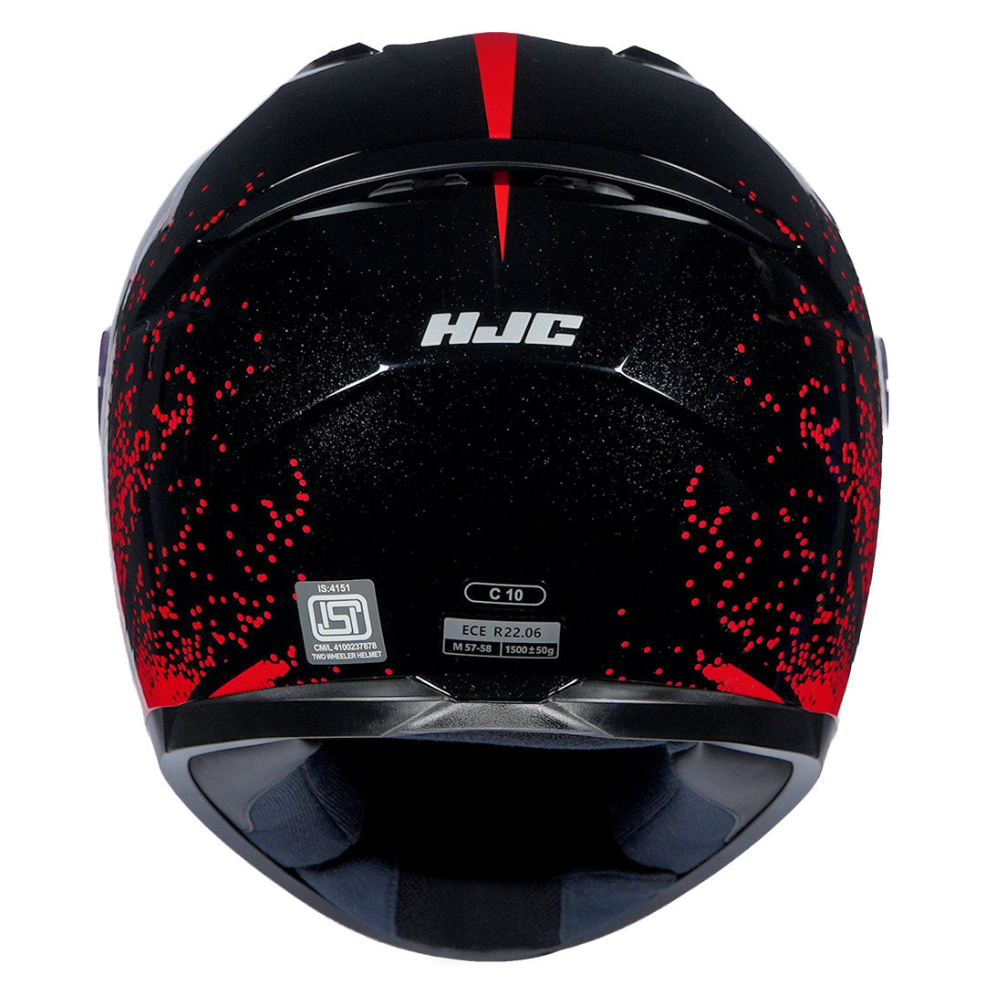 HJC C10 Haven Helmet red back