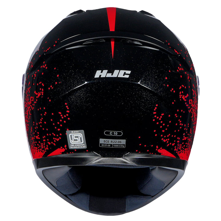 HJC C10 Haven Helmet red back