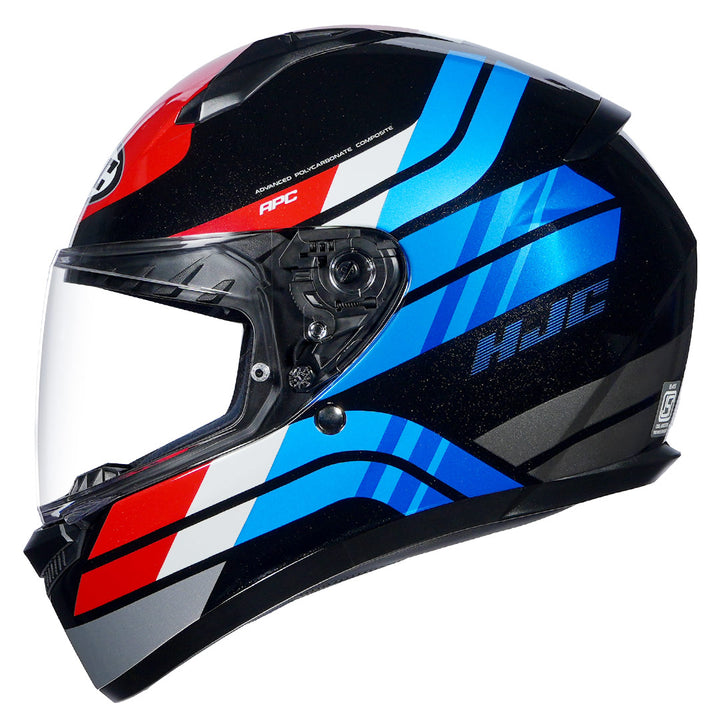 HJC C10 Hiper Helmet blue red side
