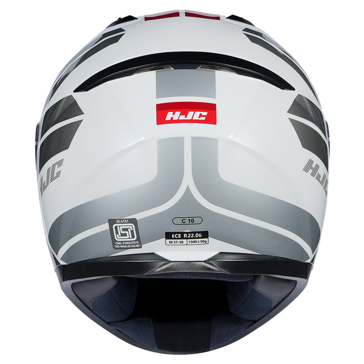 HJC C10 Hiper Helmet red back