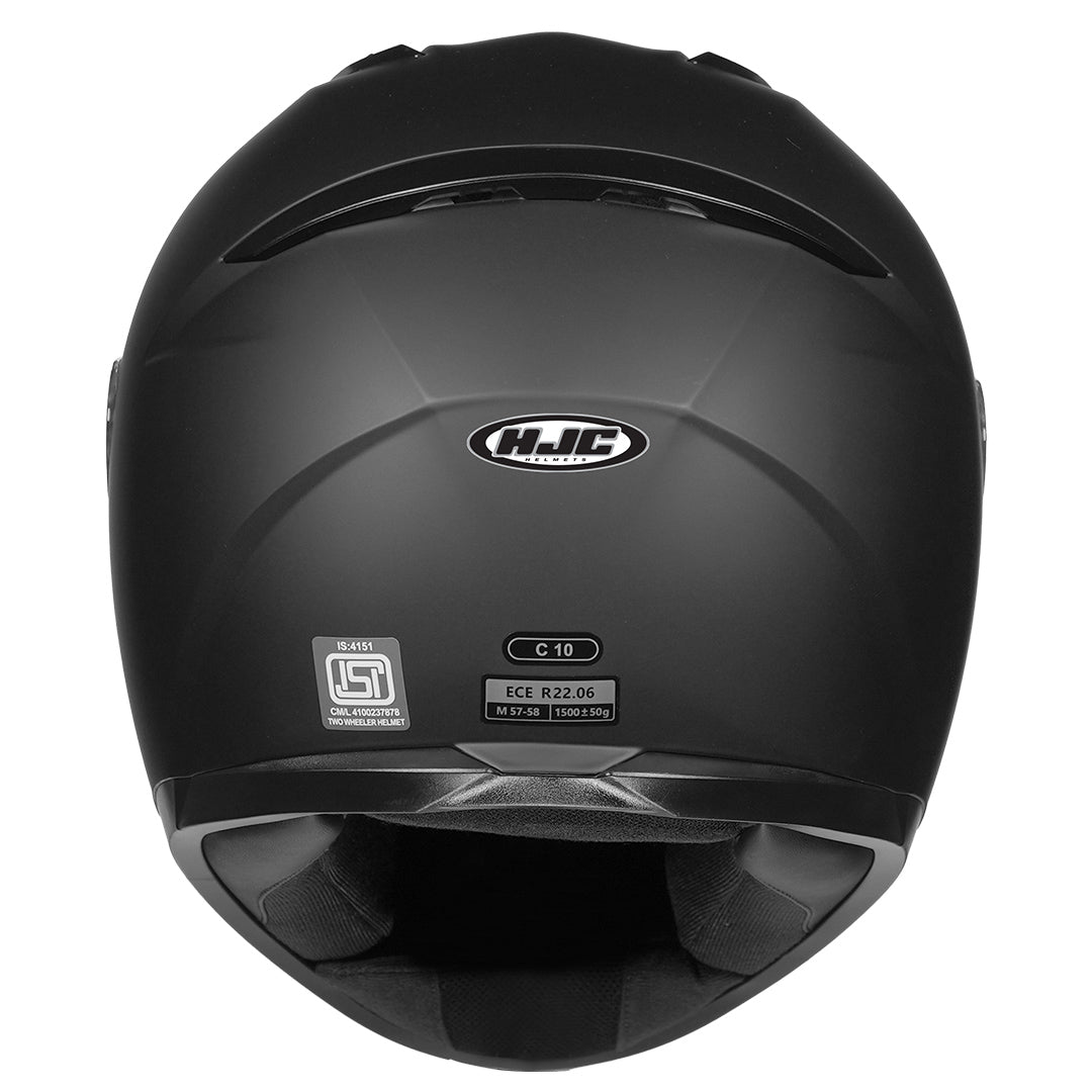 HJC C10 Semi-Flat Black Helmet back
