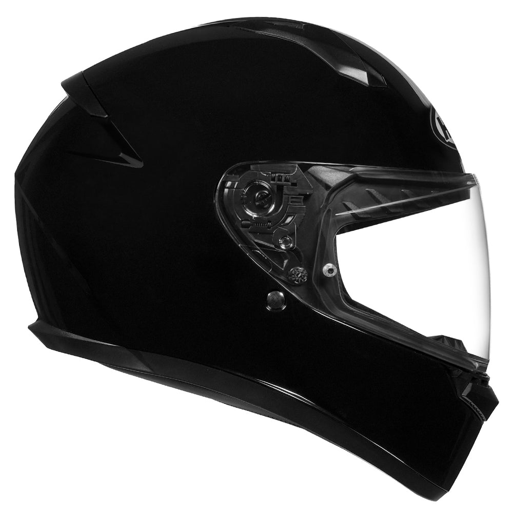 HJC C10 Solid Black Helmet side