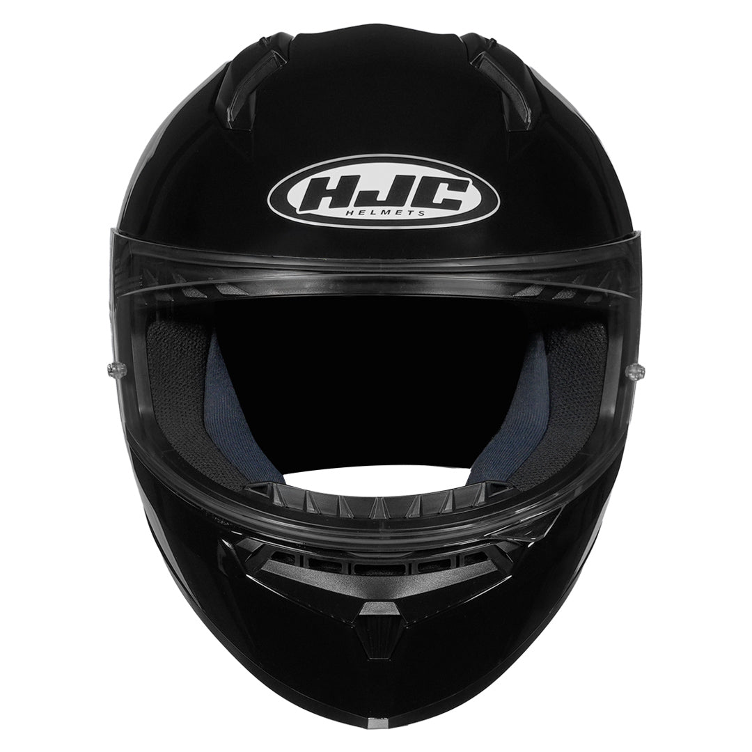 HJC C10 Solid Black Helmet front