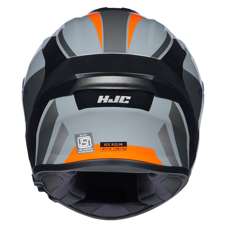 HJC C71 (C7X) Faber Helmet orange back