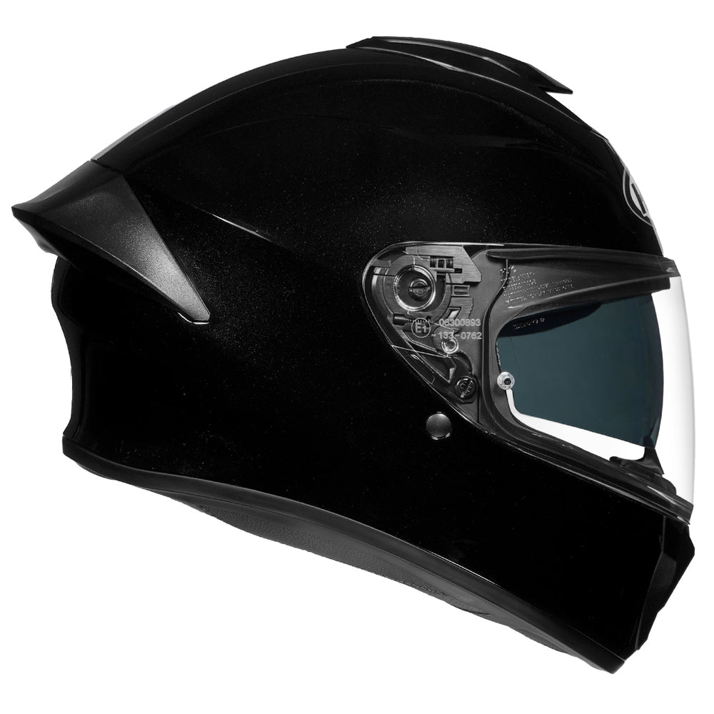 HJC C71 (C7X) Solid Metal Black Helmet side
