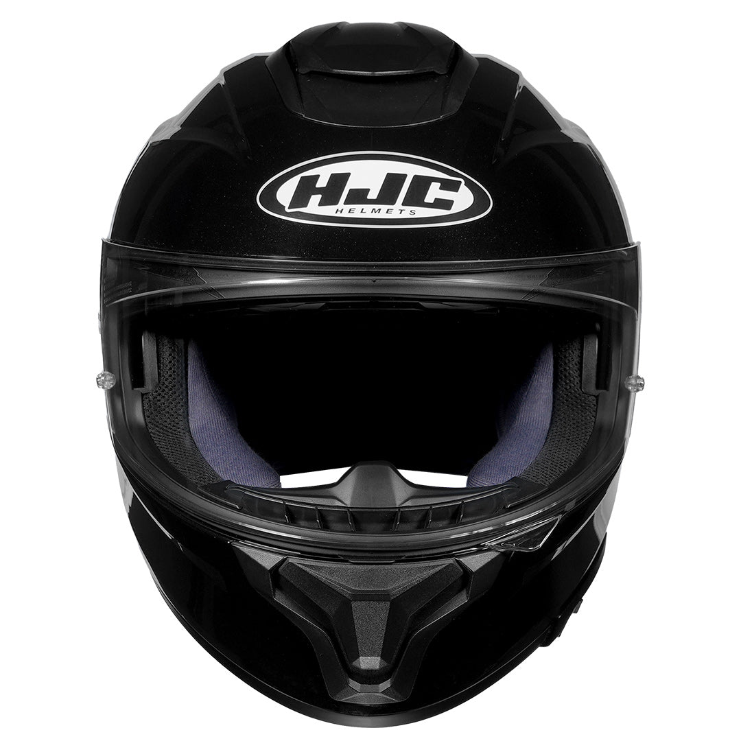 HJC C71 (C7X) Solid Metal Black Helmet front