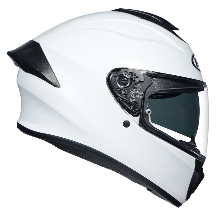 HJC C71 (C7X) Solid Pearl White Helmet side