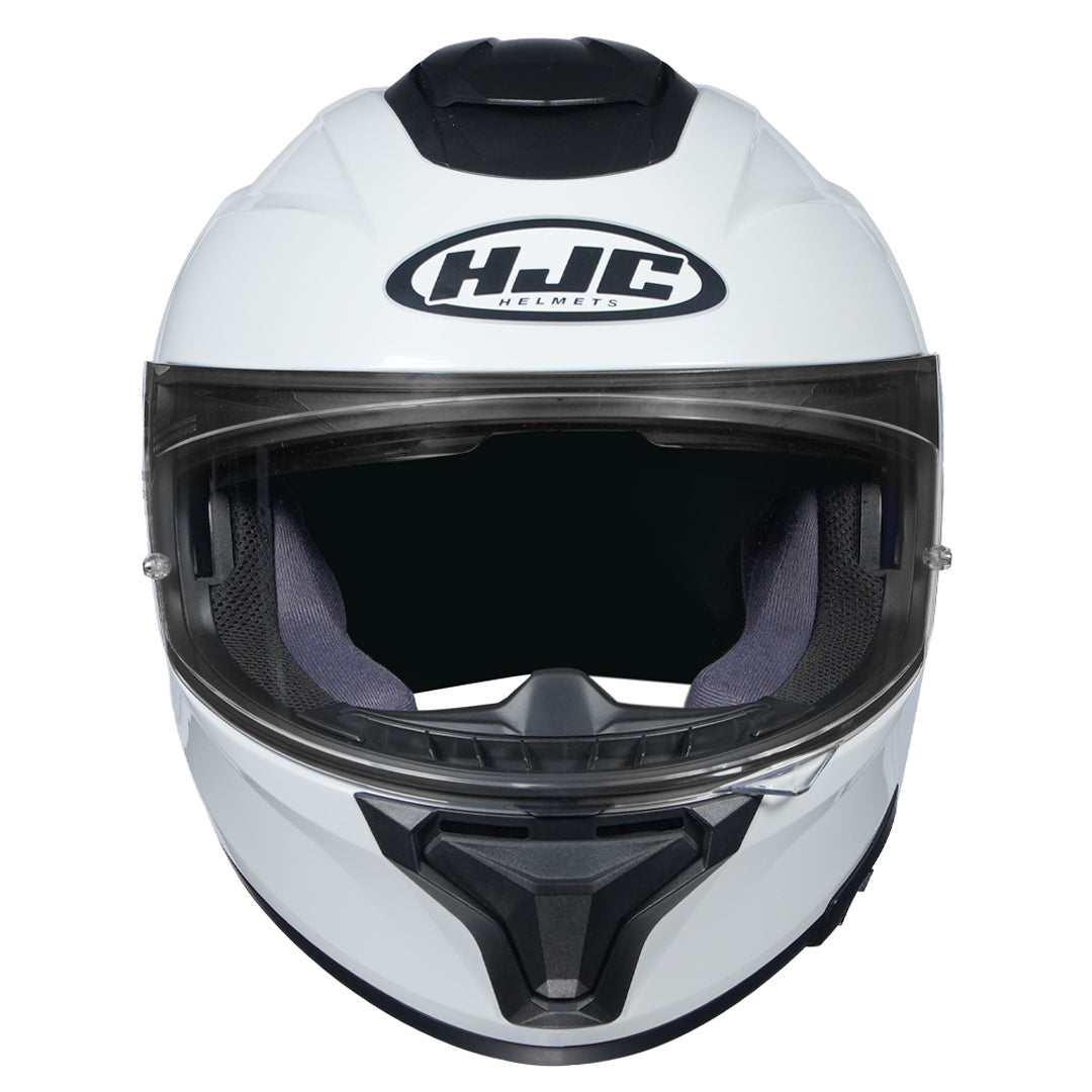 HJC C71 (C7X) Solid Pearl White Helmet front