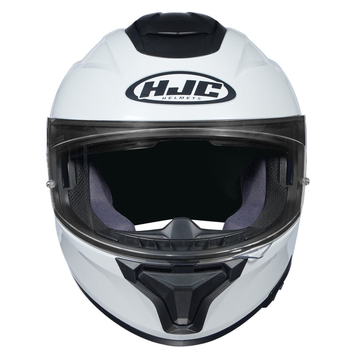 HJC C71 (C7X) Solid Pearl White Helmet front