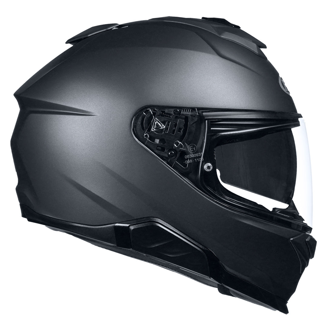 HJC I71 Semi-Flat Black Helmet side