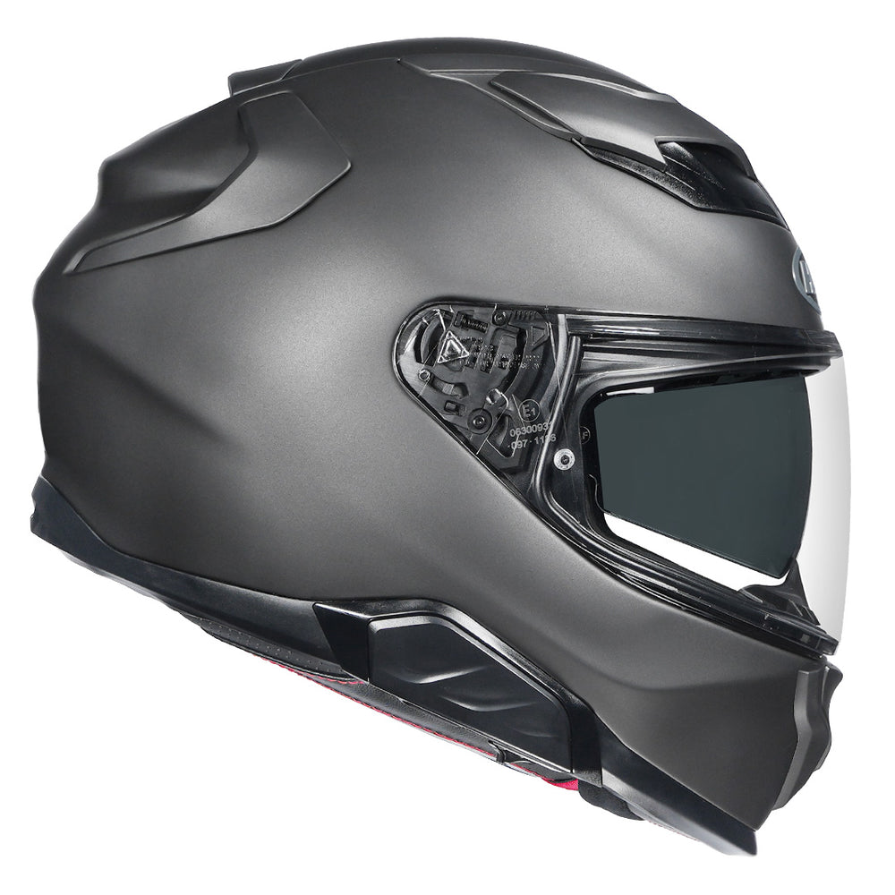 HJC F71 (F7X) Semi-Flat Titanium Helmet side