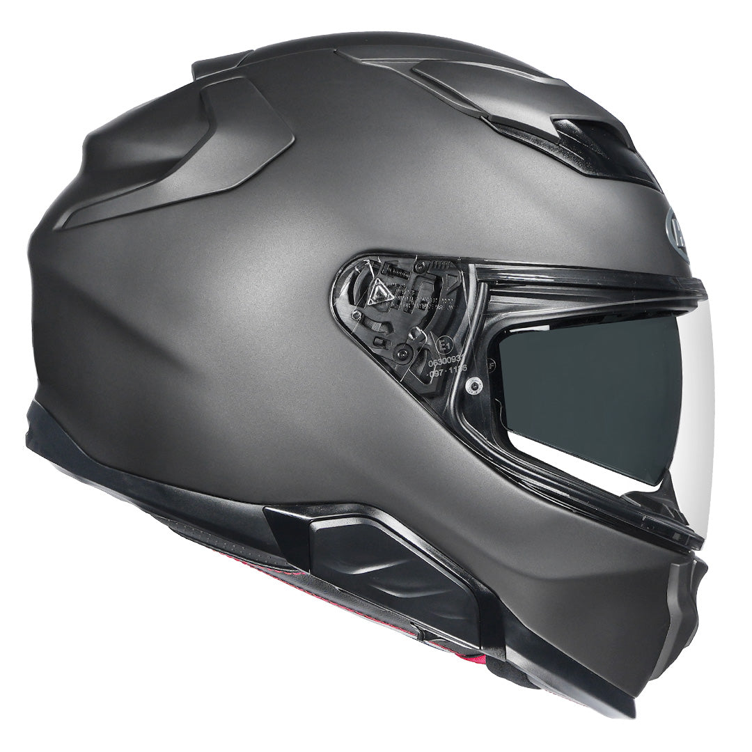 HJC F71 (F7X) Semi-Flat Titanium Helmet side