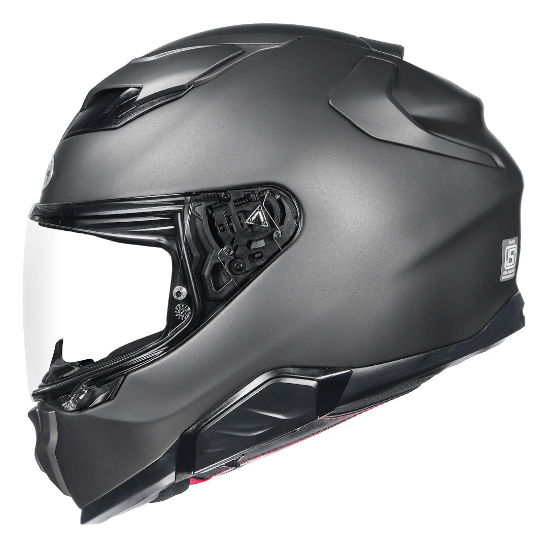 HJC F71 (F7X) Semi-Flat Titanium Helmet side