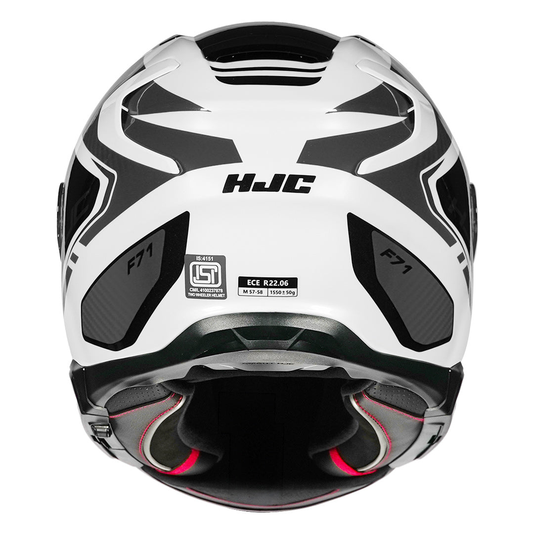 HJC F71 (F7X) Tozz Helmet grey back
