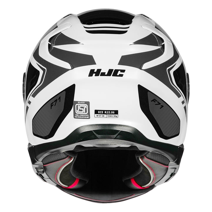 HJC F71 (F7X) Tozz Helmet grey back