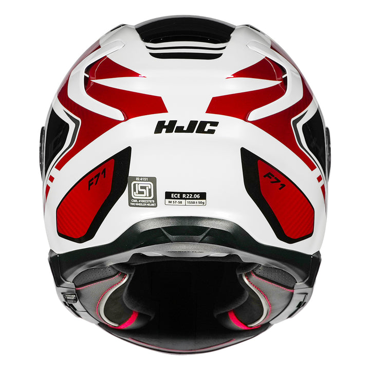 HJC F71 (F7X) Tozz Helmet red back