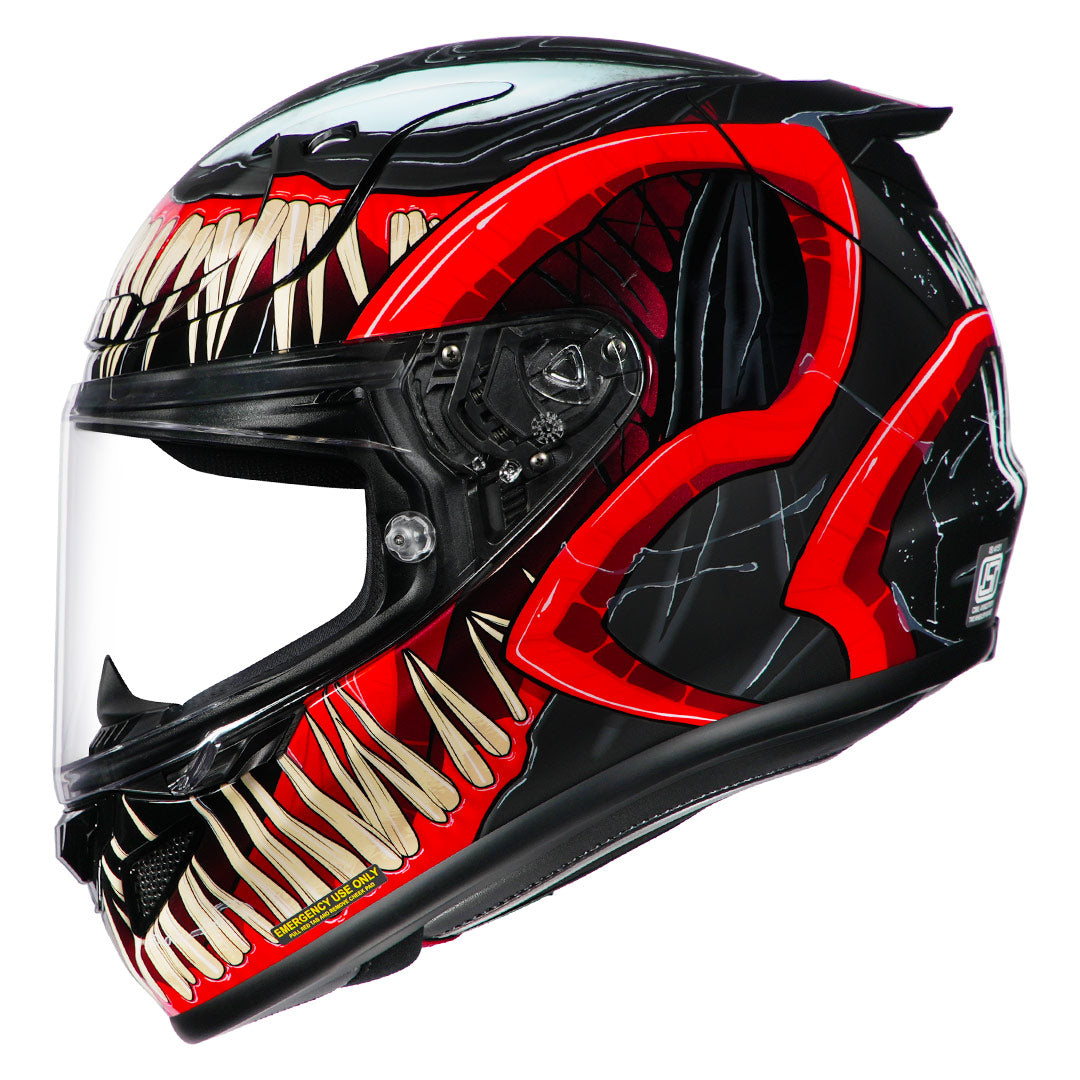HJC RPHA 12 Venom 3 Helmet side with clear visor