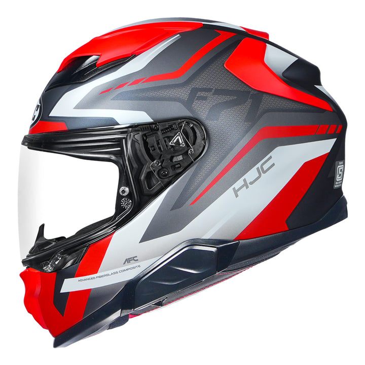 HJC F71 (F7X) Fes Helmet grey red side