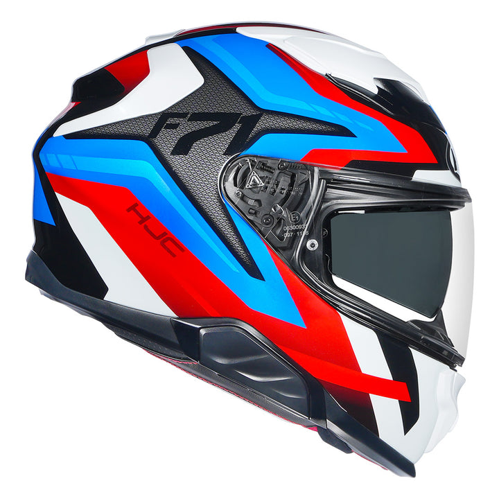 HJC F71 (F7X) Fes Helmet white blue red side