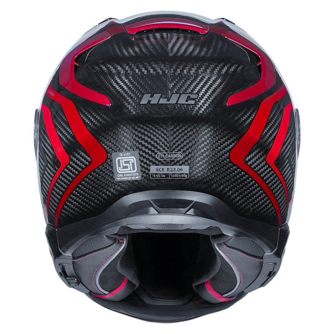 HJC F71 (F7X) Nevio Carbon Helmet back
