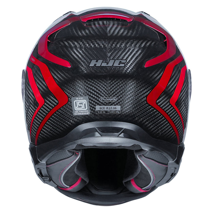 HJC F71 (F7X) Nevio Carbon Helmet back