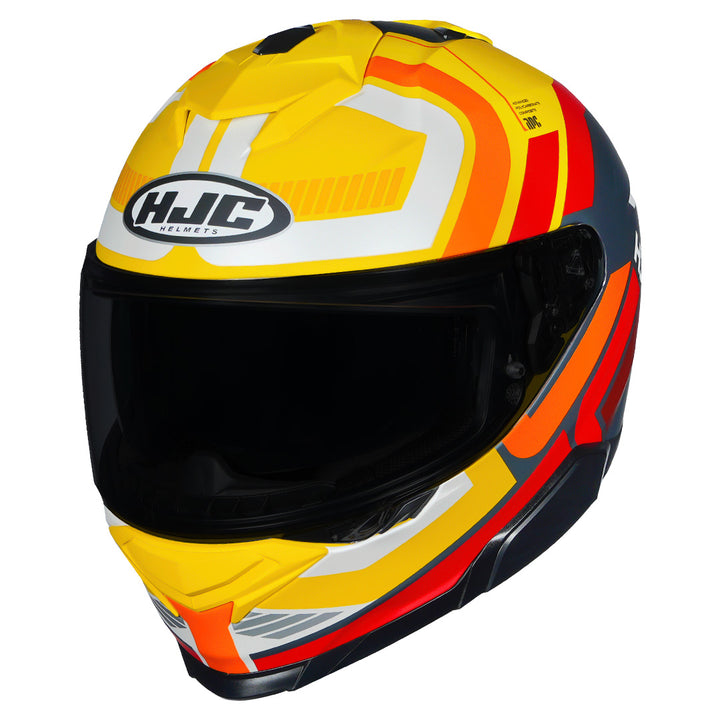 HJC I71 Viz Helmet yellow and red