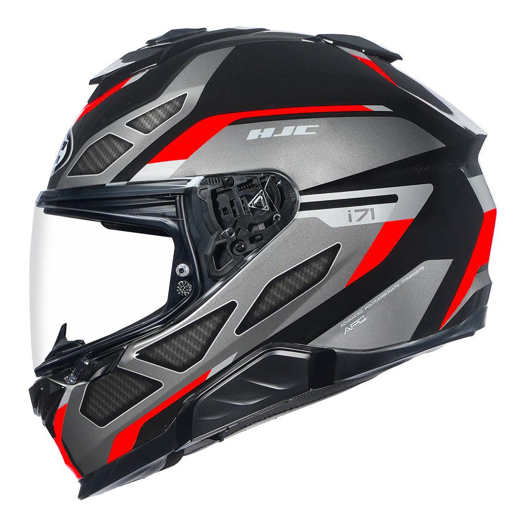 HJC I71 Zest Helmet red side