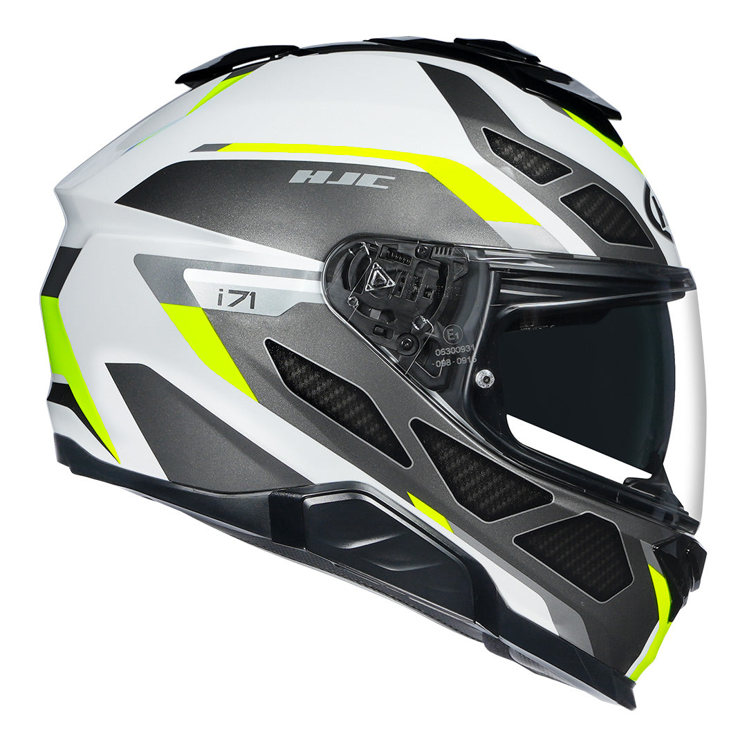 HJC I71 Zest Helmet fluorescent yellow side