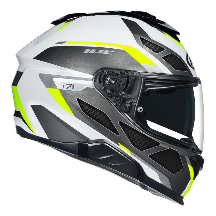 HJC I71 Zest Helmet fluorescent yellow side