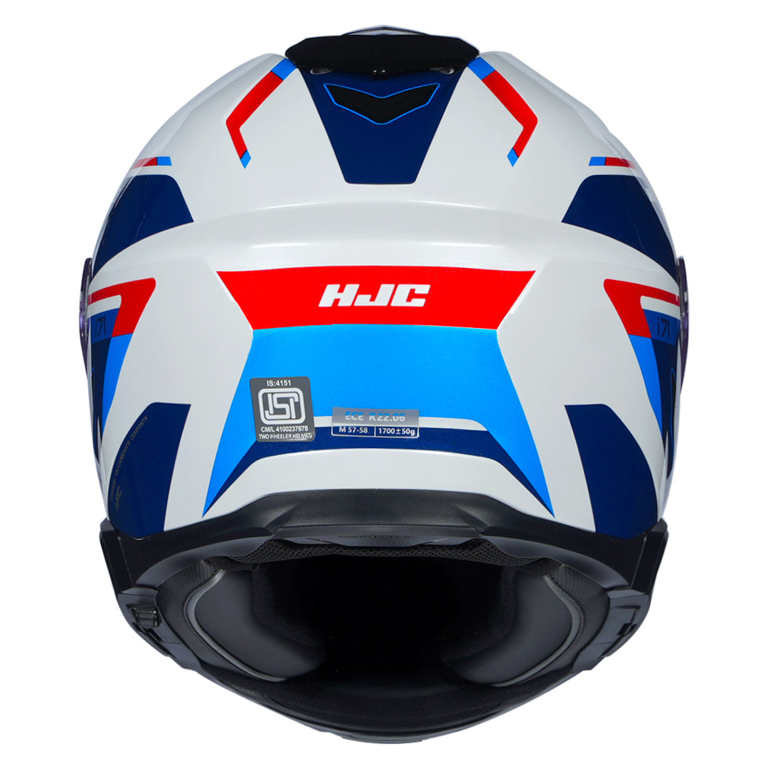 HJC I71 Zest Helmet blue back
