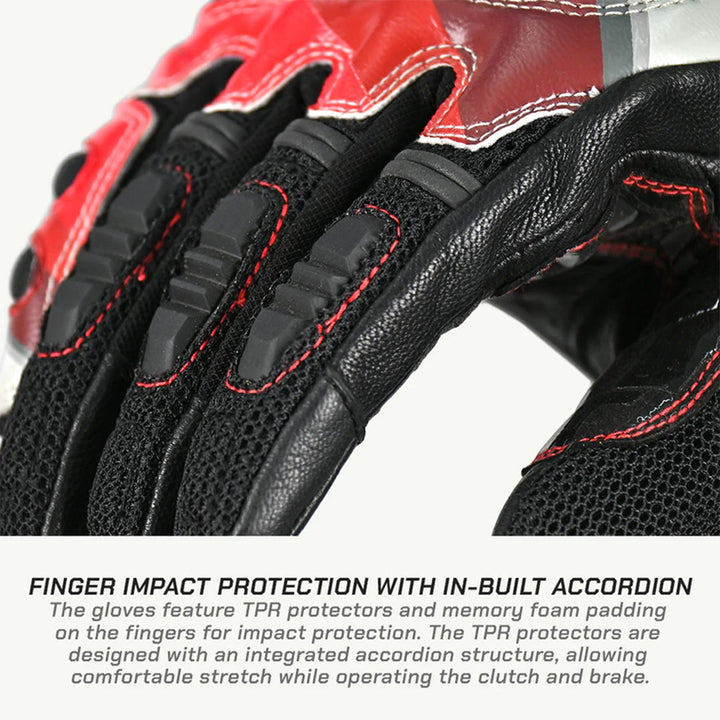 Viaterra Holeshot Pro Semi Gauntlet Riding Gloves