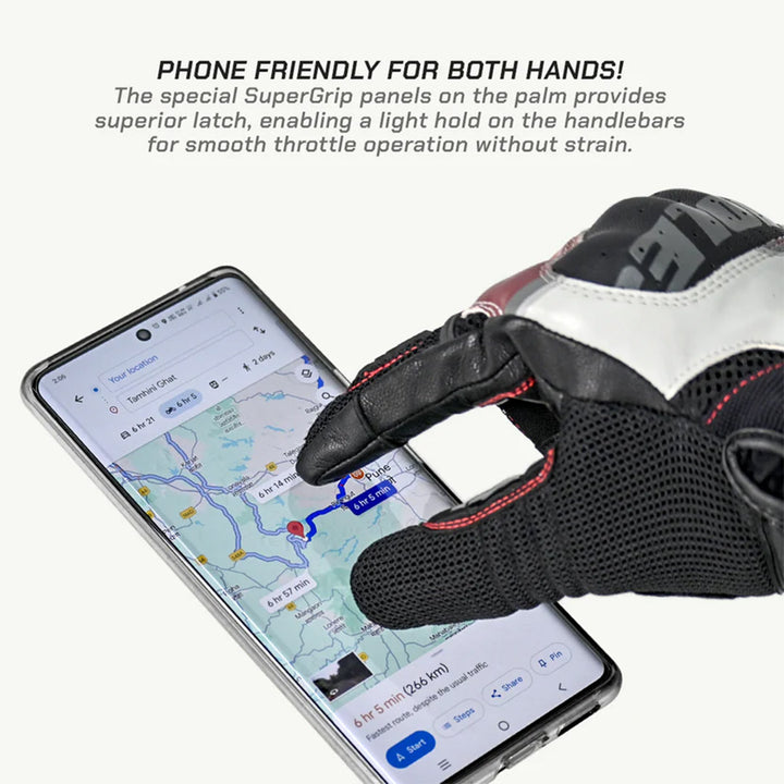 Viaterra Holeshot Pro Semi Gauntlet Riding Gloves