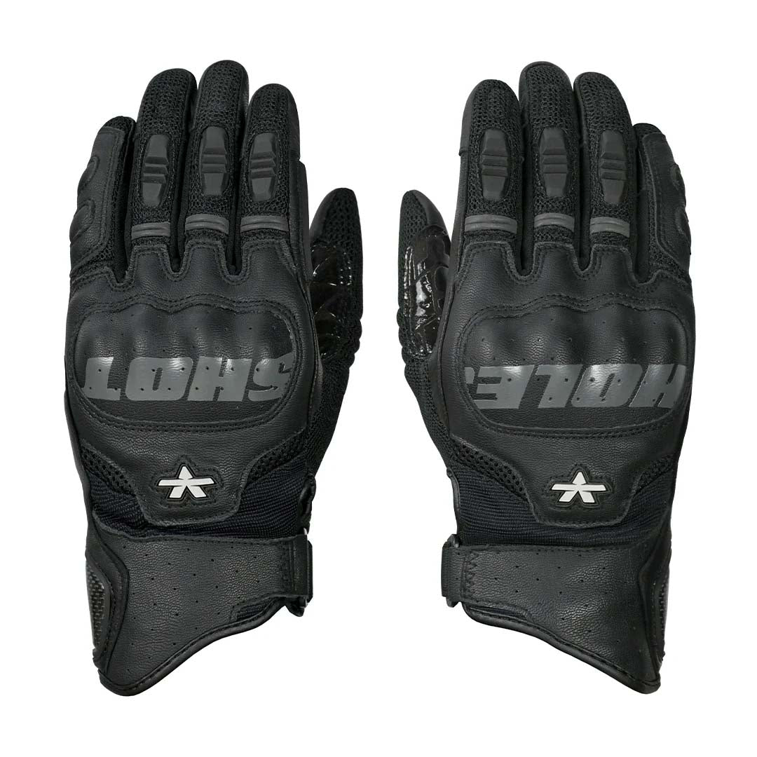 Viaterra Holeshot Pro Semi Gauntlet Riding Gloves black