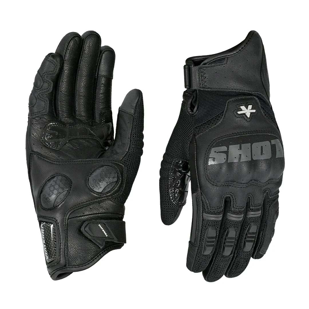 Viaterra Holeshot Pro Semi Gauntlet Riding Gloves black