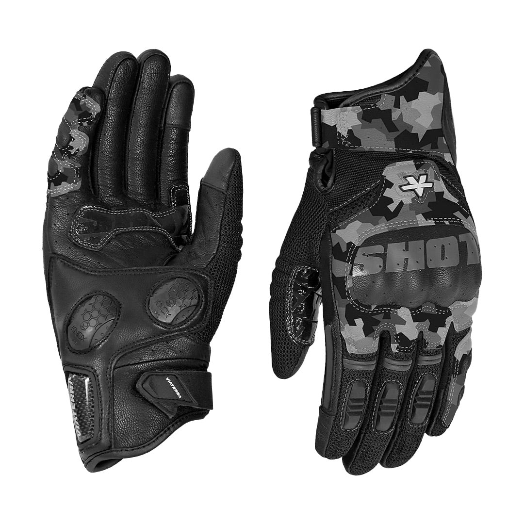 Viaterra Holeshot Pro Semi Gauntlet Riding Gloves camo
