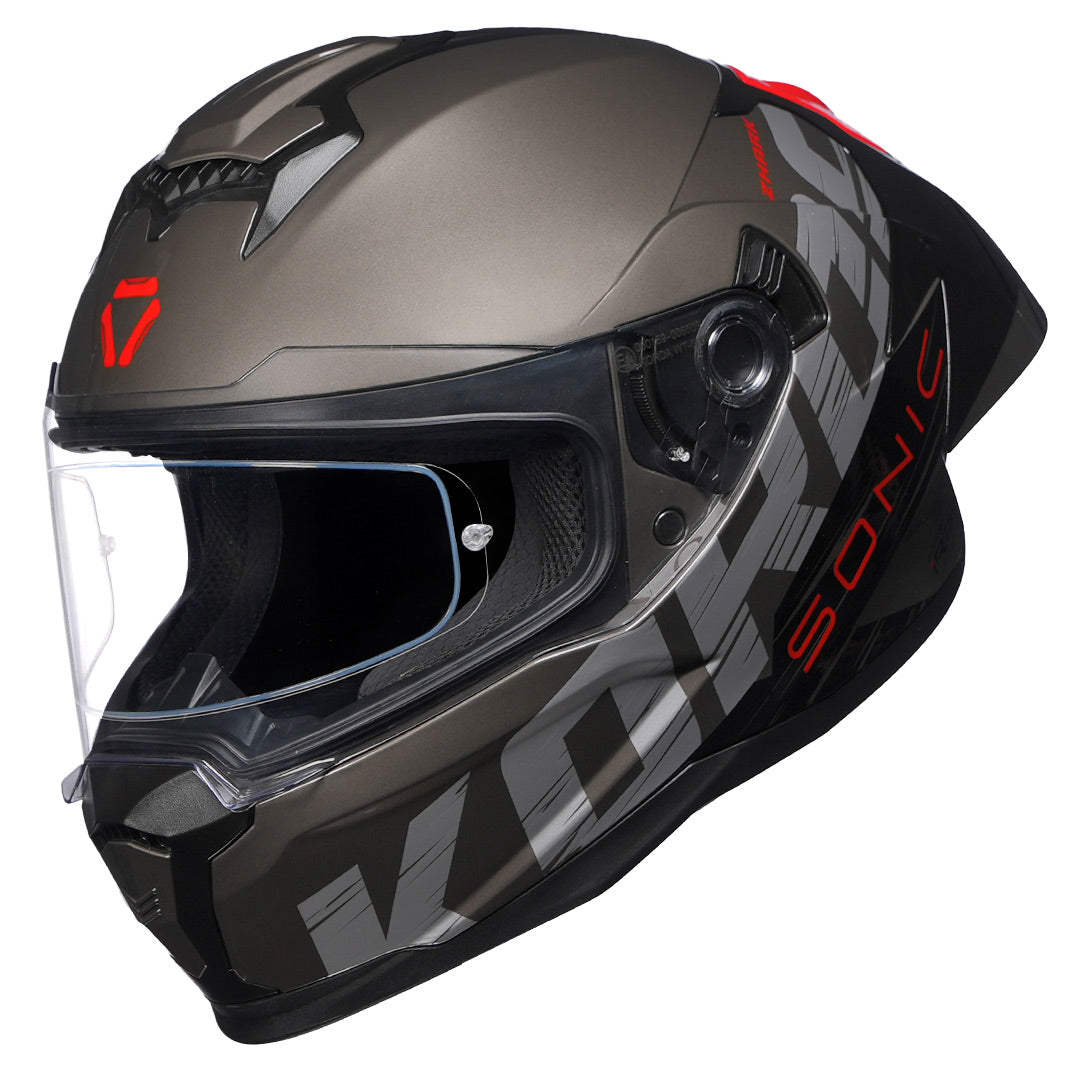 Korda Sonic Zhark Helmet grey red