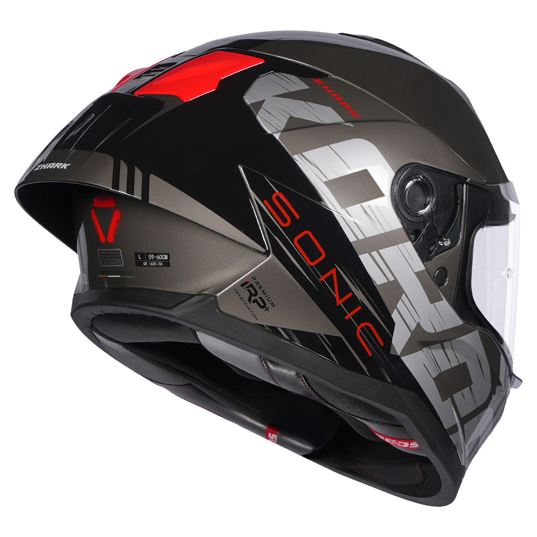 Korda Sonic Zhark Helmet grey red