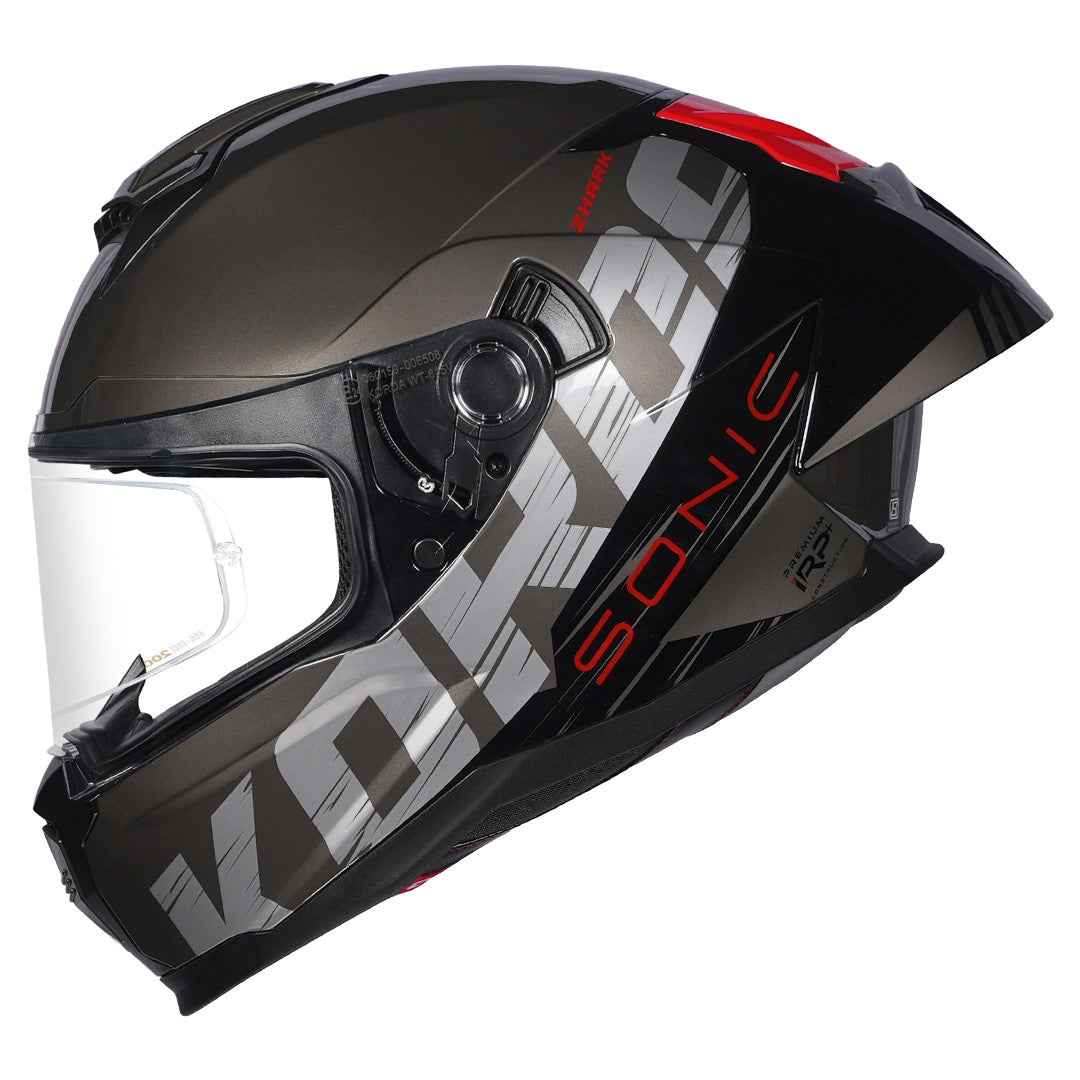 Korda Sonic Zhark Helmet grey red side