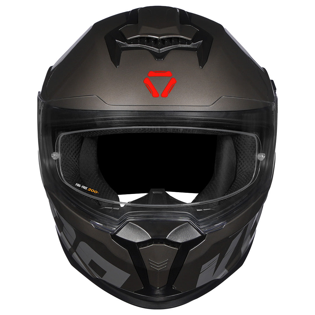 Korda Sonic Zhark Helmet grey red front