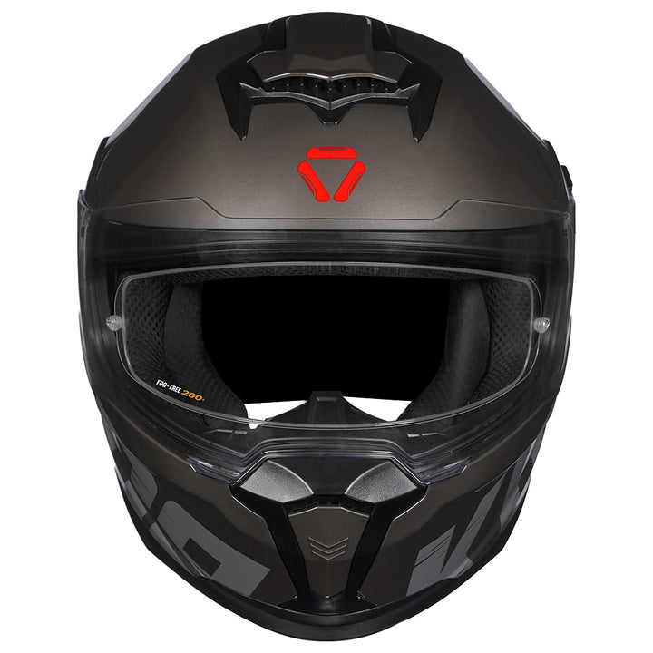 Korda Sonic Zhark Helmet grey red front